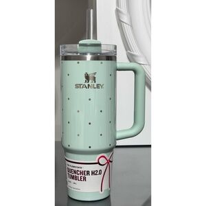 Stanley Quencher H2.0 FlowState Tumbler 30oz, PEPPERMINT POLKA DOT‎